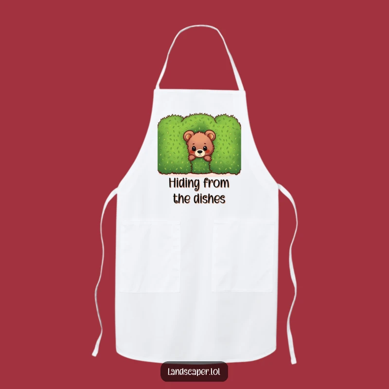 Funny Bear Cub Hedge Apron: Cook Up a Storm with This Hilarious Kitchen Essential