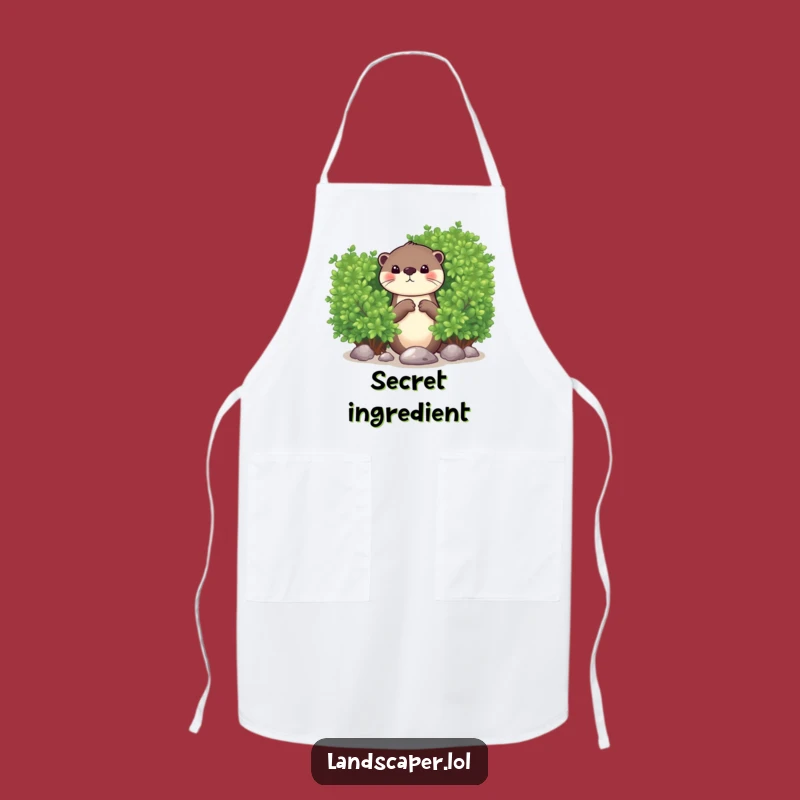 Funny Otter Dropping Pebble Apron: Hilarious Kitchen Accessory Gift