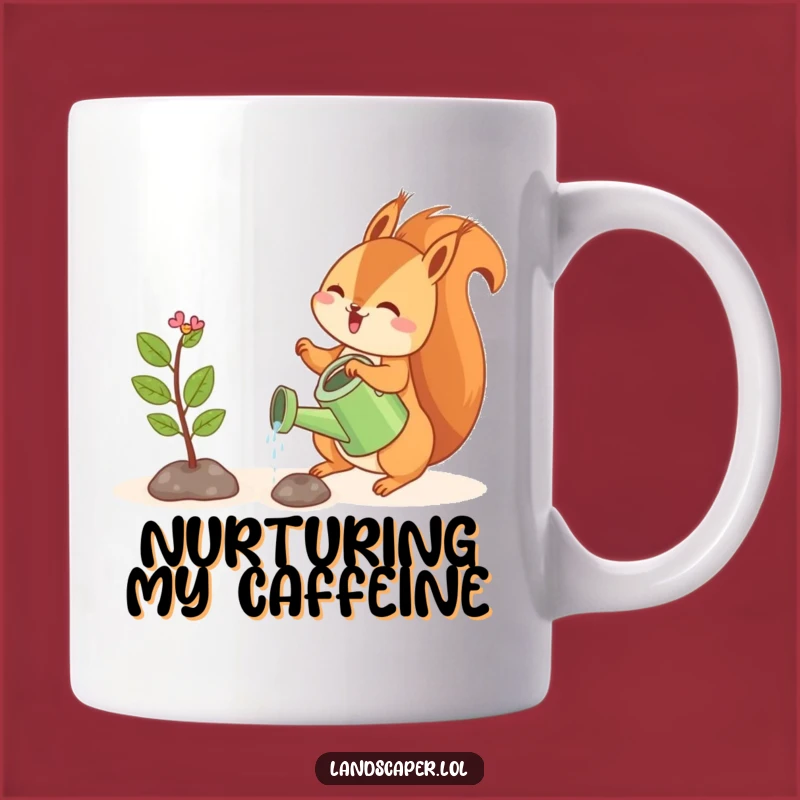Funny Squirrel Sapling Mug: Nurturing Humor for Your Morning Routine