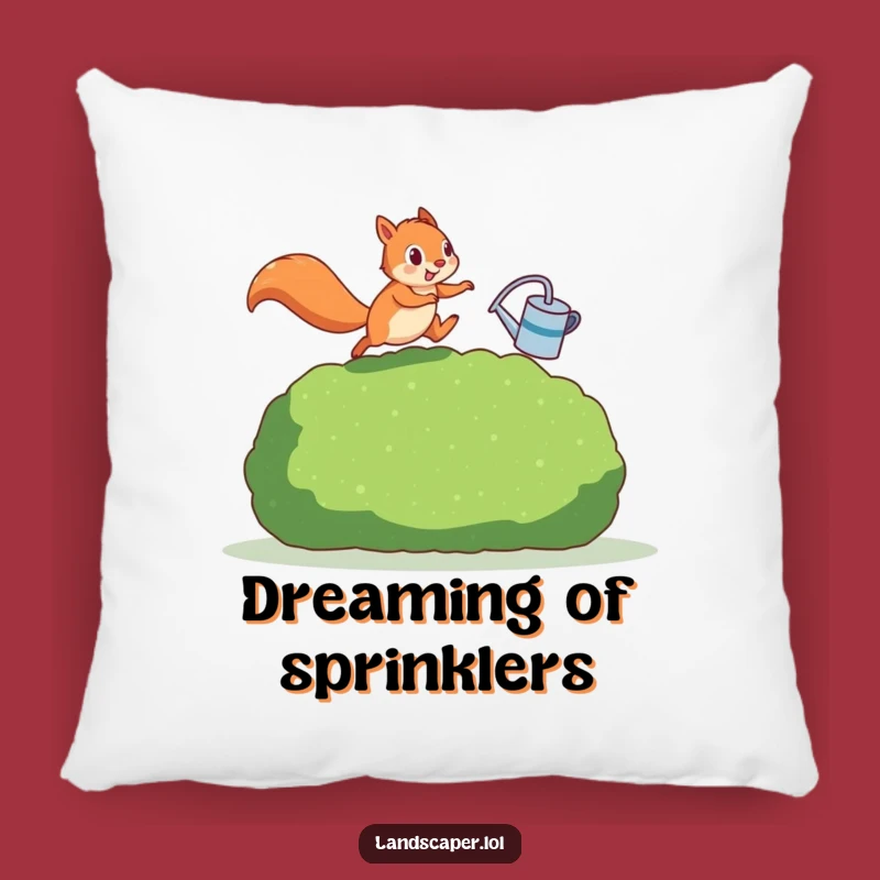 Comfy Funny Squirrel Pillow - Adorable Gardener's Cushion for Hilarious Home Decor Gift!