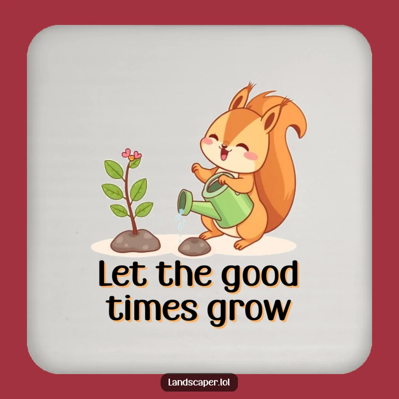 Funny Squirrel Sapling Coasters: Witty Protection for Your Surfaces