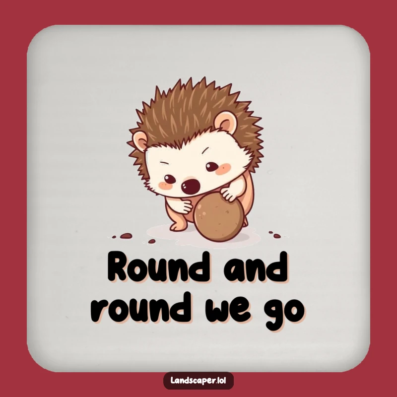 Funny Hedgehog Rolling Dirt Coaster - Protect Surfaces with Humor, Ideal Gift