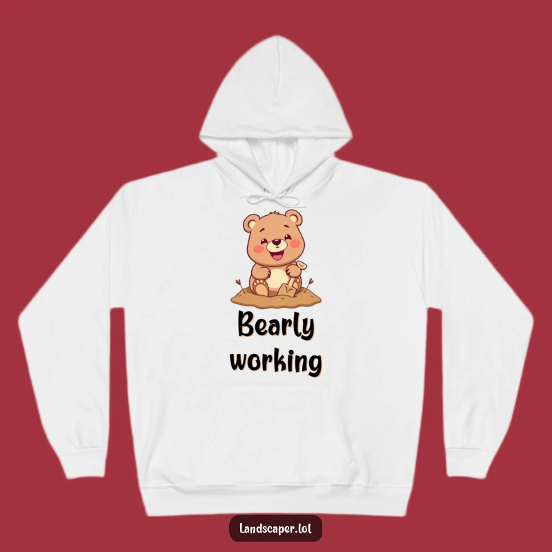 Funny Bear Digging Hoodie: Cozy Comfort for Adventurous Souls