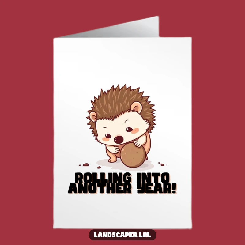 Free Printable Hedgehog Birthday Card: Funny Downloadable Gift for Animal Lovers