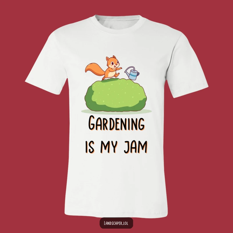 Funny Squirrel Jumps! Humorous T-Shirt for Gardeners and Pranksters - The Perfect Gift