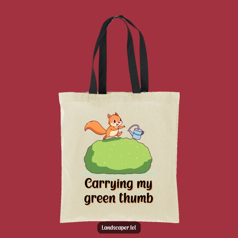 Funny Squirrel Tote Bag - Carry Your Laughs with This Gardener's Hilarious Gift!
